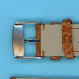 GEN. ALLIGATOR BROWN COGNAC STRAP 20mm EXTRA LONG & GENUINE ORIS STEEL BUCKLE