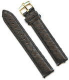 19mm Genuine Black Snake Skin MB Strap Band Leather Lined & Rolex Gold Buckle