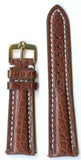 MB GENUINE BROWN ALLIGATOR STRAP 20MM OR 22MM & GEN. OMEGA BUCKLE STEEL OR GOLD