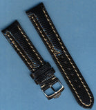 20mm GENUINE LIZARD MB STRAP BAND LEATHER PADDED TANG & PRE TAG HEUER BUCKLE