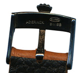 18mm Genuine Wild Boar Strap For Vintage Bubbleback & Steel Rolex Buckle.