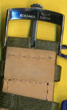 GENUINE GREEN OSTRICH STRAP BAND 18mm & GENUINE ROLEX STEEL BUCKLE TANG
