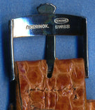 20mm Genuine Brown Snake Skin MB Strap Band Vn Submariner & Rolex Steel Buckle