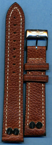 Brown or Black MB Military Screw Post 20mm or 22mm & Breitling Buckle