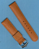 19mm GENUINE WILD BOAR STRAP BAND, LEATHER LINED & PRE TAG HEUER BUCKLE