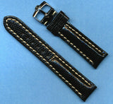 22mm GENUINE LIZARD PADDED MB STRAP LEATHER LINED & GENUINE OMEGA STEEL BUCKLE
