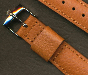 20mm retro Genuine Wild Boar Strap Band Leather Lined & Rolex Buckle.