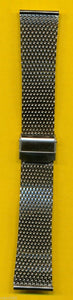 RETRO HEAVY STEEL MESH SHARK BRACELET 24mm FOR CONTEMPORARY WATCHES.